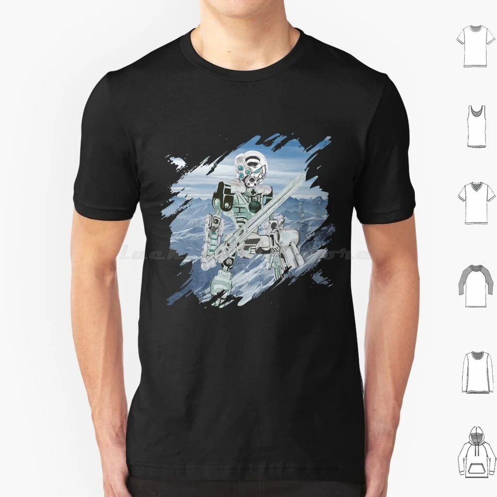 Kopaka Toa Of Ice T Shirt Big Size 100% Cotone Bionicle Toa Mata Nui Robot Kopaka Lewa Tahu Kanohi Meme Onua Matoran Bionicle
