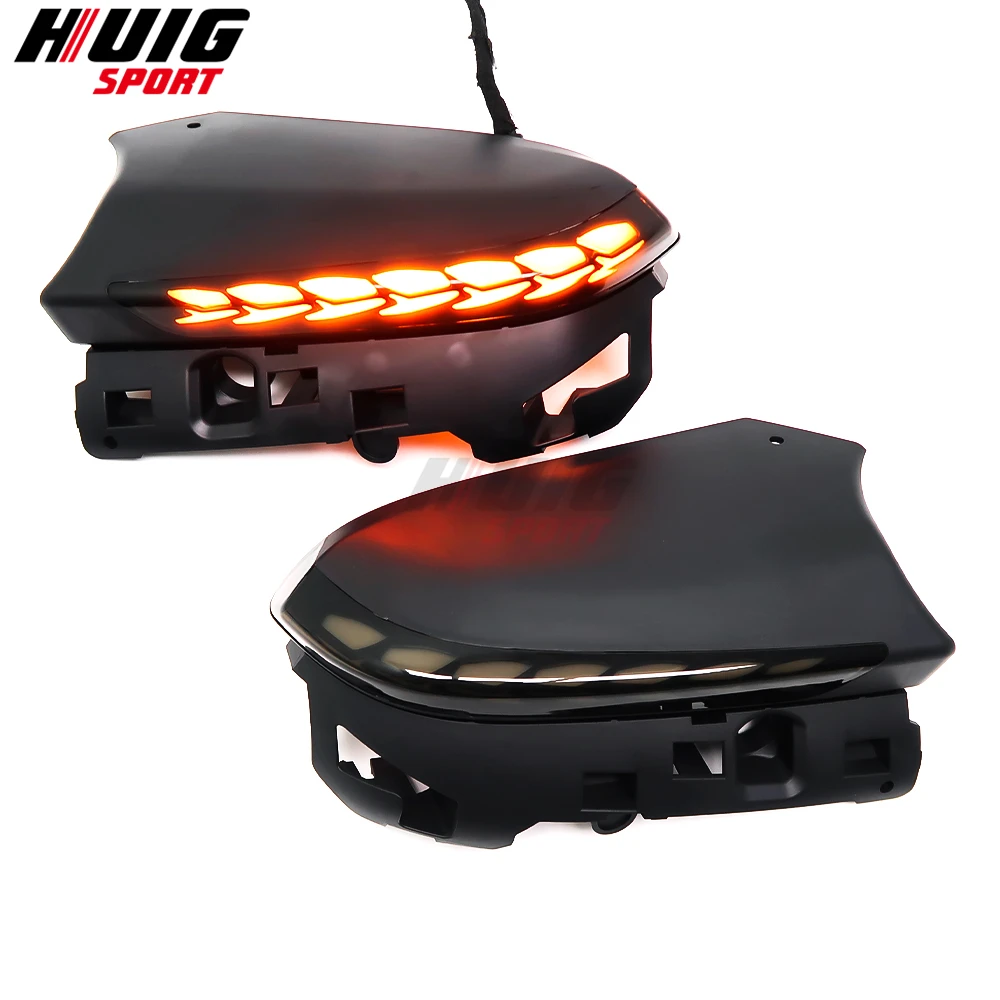 도요타 캠리 XV70 C-HR CHR 프리우스 XW50 PHV 2018-2020 용 2Pcs LED 다이나믹 턴 시그널 램프 표시기 순차 사이드 미러 라이트