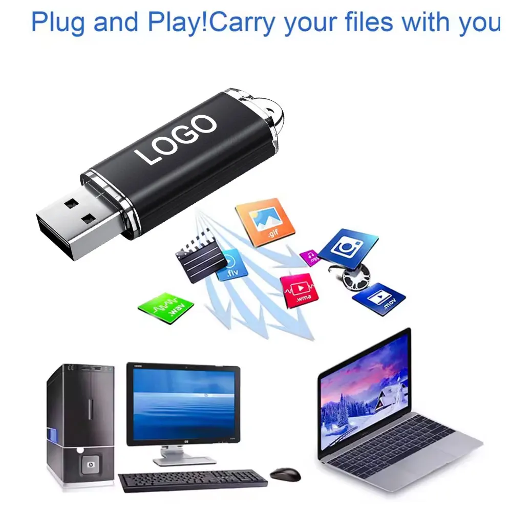 10/50/100PCS 맞춤형 플래시 드라이브 펜 드라이브 1GB 2GB 16GB 32GB 64GB 고속 USB 스틱 2. 메모리 스틱 메모리 플래시 펜드라이브