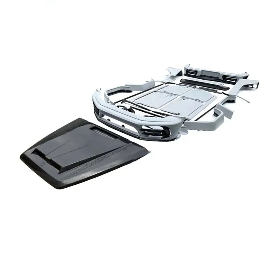 Dry Carbon Fiber Msy Style Car Body Kit Paraurti Anteriore Cofano Paraurti Posteriore Per Mercedes Classe G W464 G63 Amg Bodykit