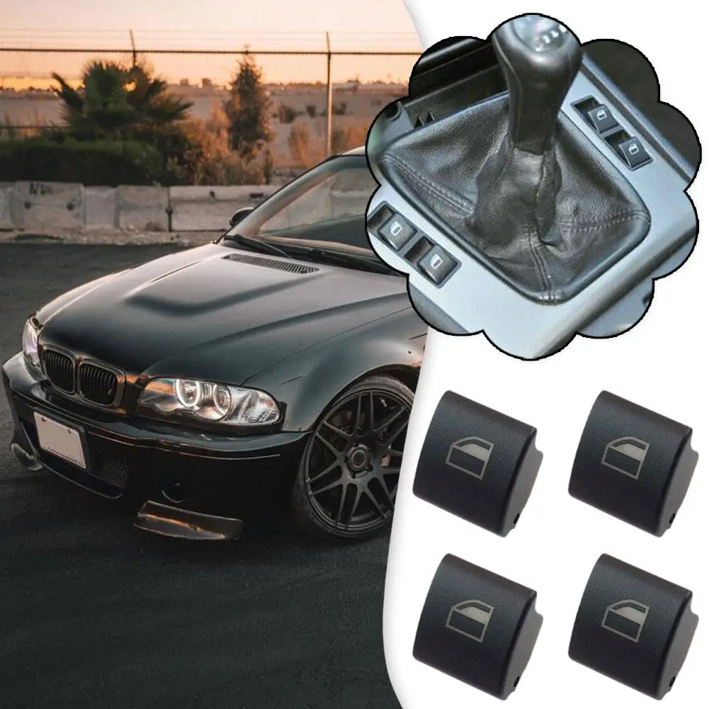 문짝 창문 스위치 단추 커버, BMW 3 시리즈 E46 97-20 61318381514 E5A3 용 단추 프레임 커버