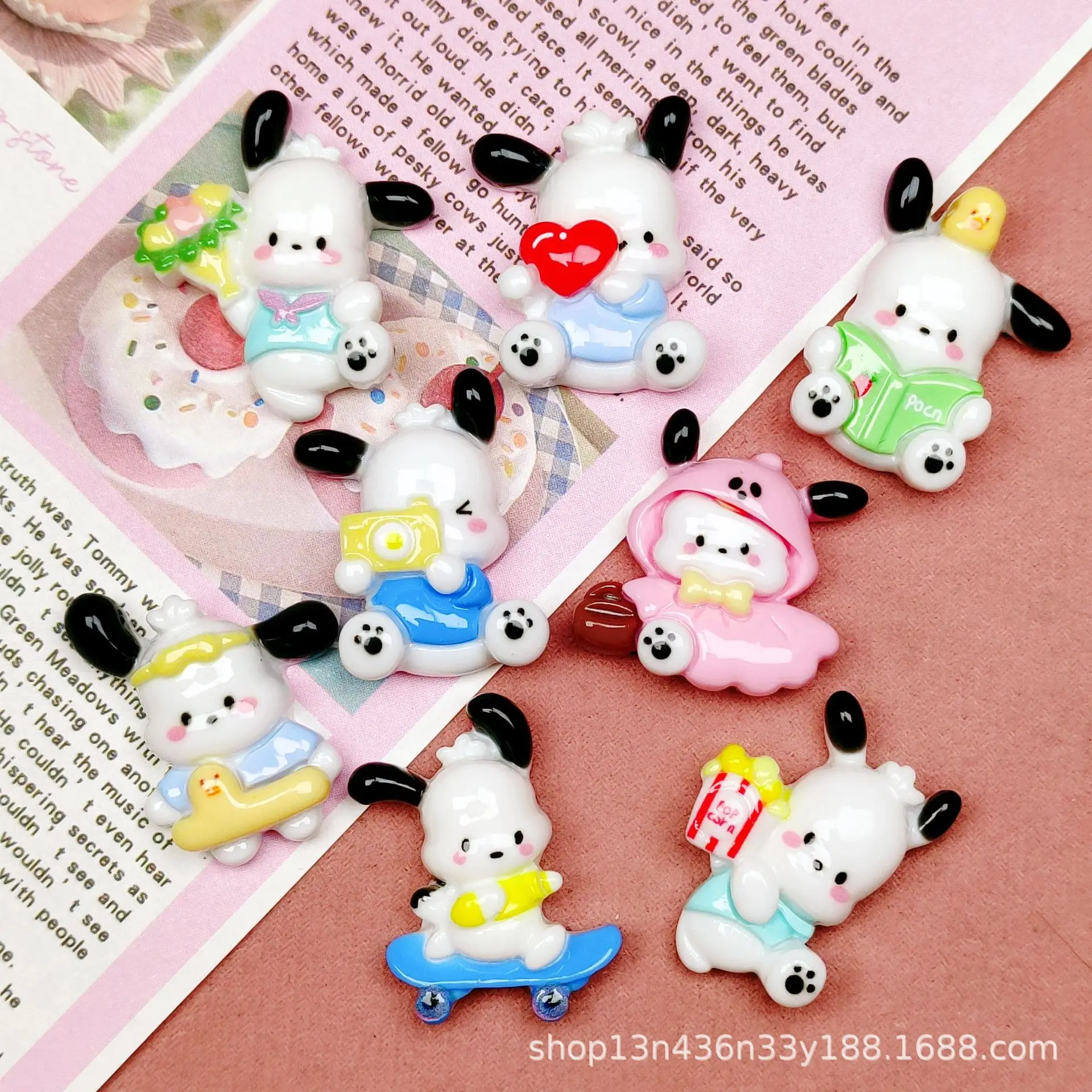

5 шт. милые Мультяшные полимерные плоские принадлежности sanrio почтовые аксессуары Diy полимерные аксессуары материалы для рукоделия скрапбукинга Украшение