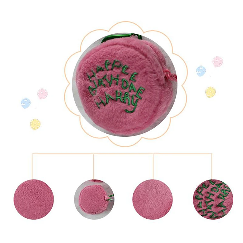 Mini Makeup Bag Coin Purse Plush Cake Bag Earphone Storage