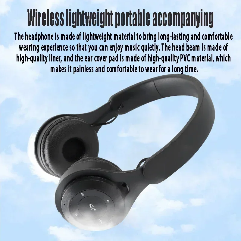 Macarone Wireless Bluetooth Headphones With Microphone Sound Insulation Gaming Earphone Hifi Bass Earbuds Blutooth5.3_voghion.com