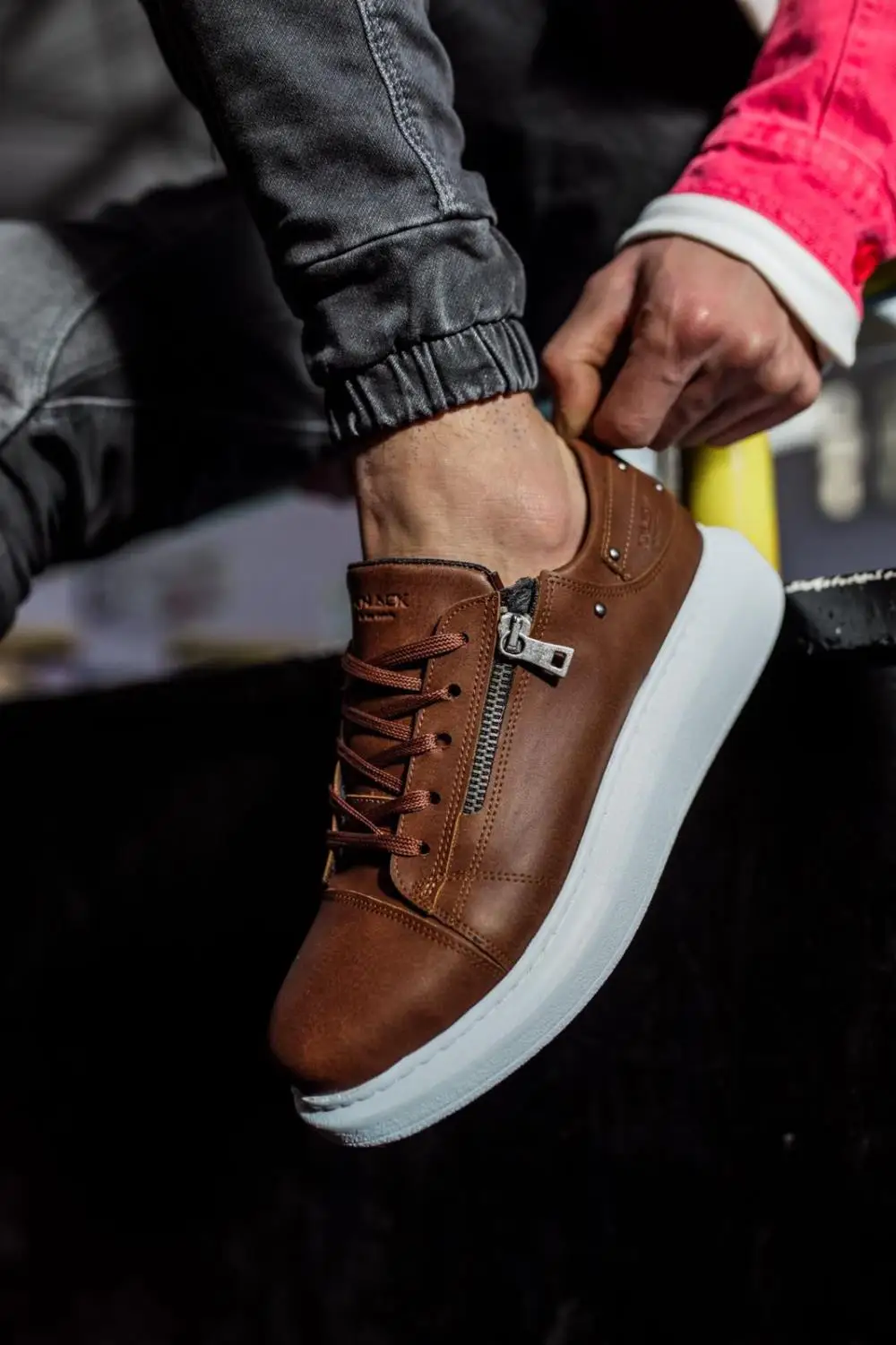 Knack High Sole Daily Footwear 555 Tan | Обувь