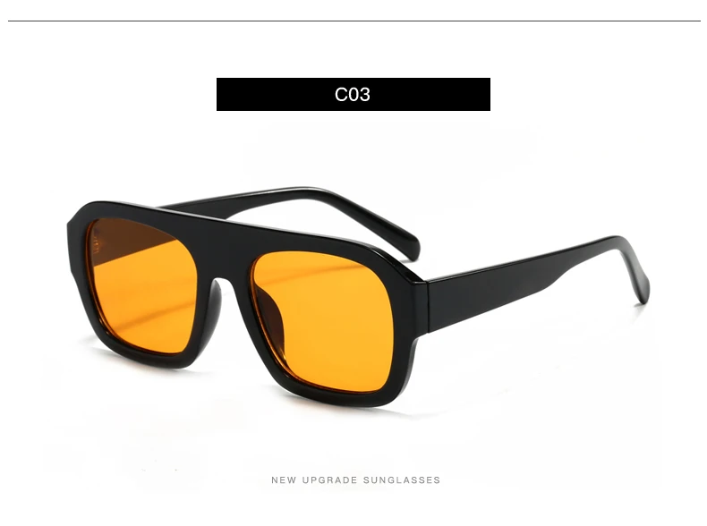 Schutzbrille Klassische Rechteckige Große Rahmen Sonnenbrille Frauen Mode Neue Retro Sonnenbrille INS Brillen Männer Unisex – Detail 9