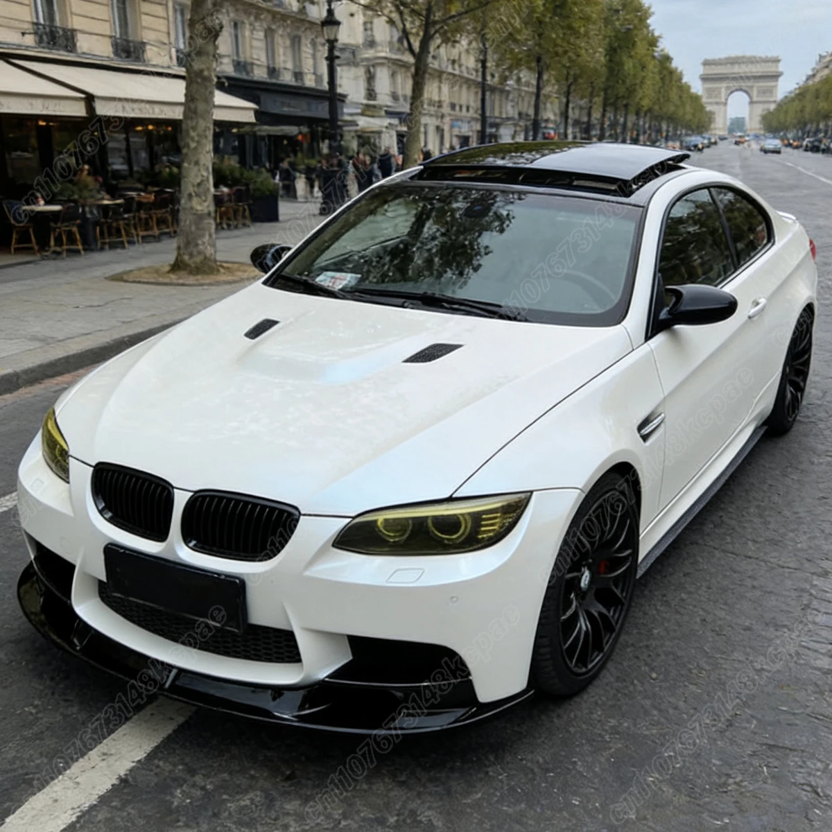 BMW E90 E92 E93 M3 M 스포츠 2007 2008 2009 2010 2011 2012 2013 자동차 프론트 범퍼 레이싱 스타일 스포일러 립 바디 키트