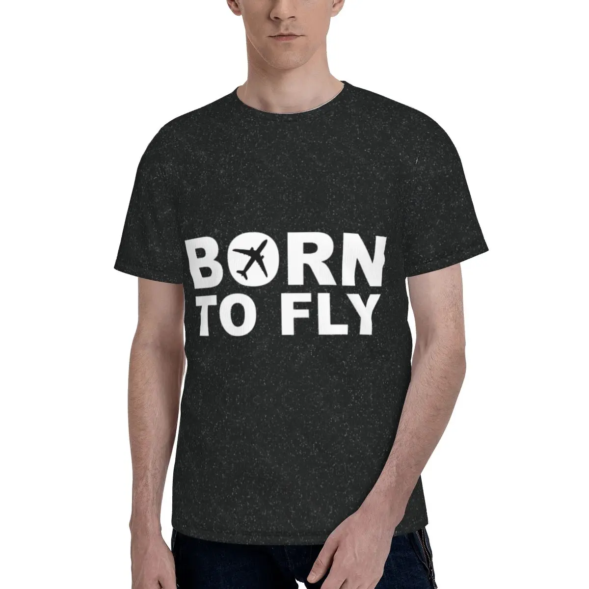 

Футболка мужская с 3D-принтом «Born To Fly Flight Pilot»