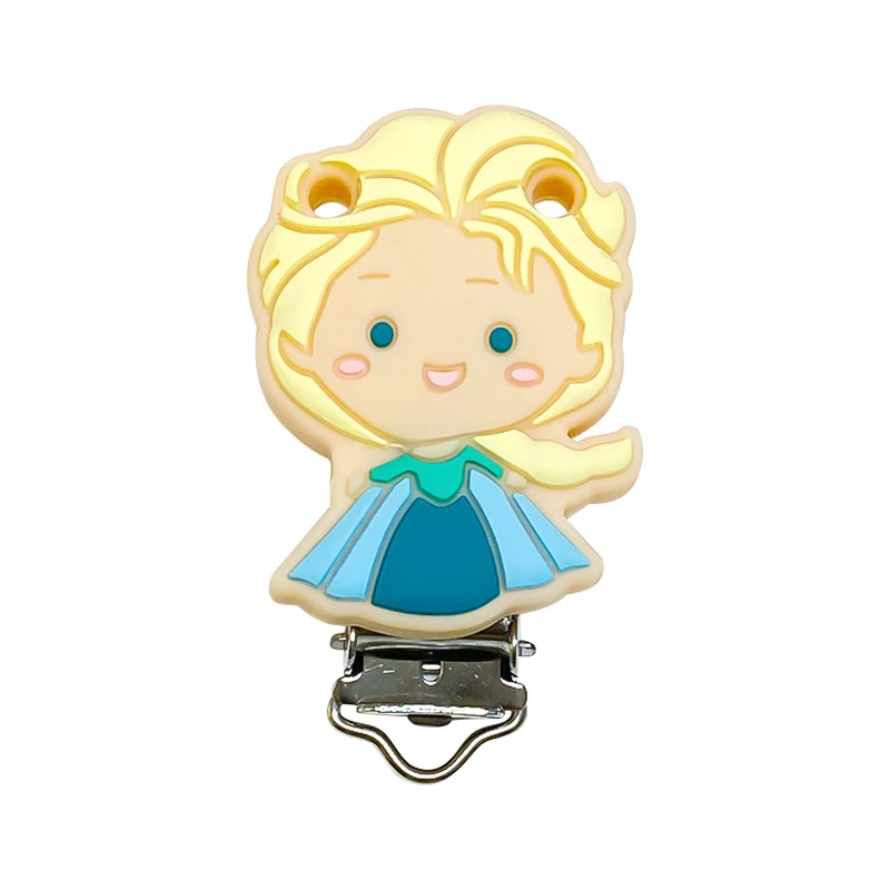 Disney Silicone Modelling Pacifier Clips For DIY Baby Teething Necklace Dummy Holder Baby Accessories 3pcs