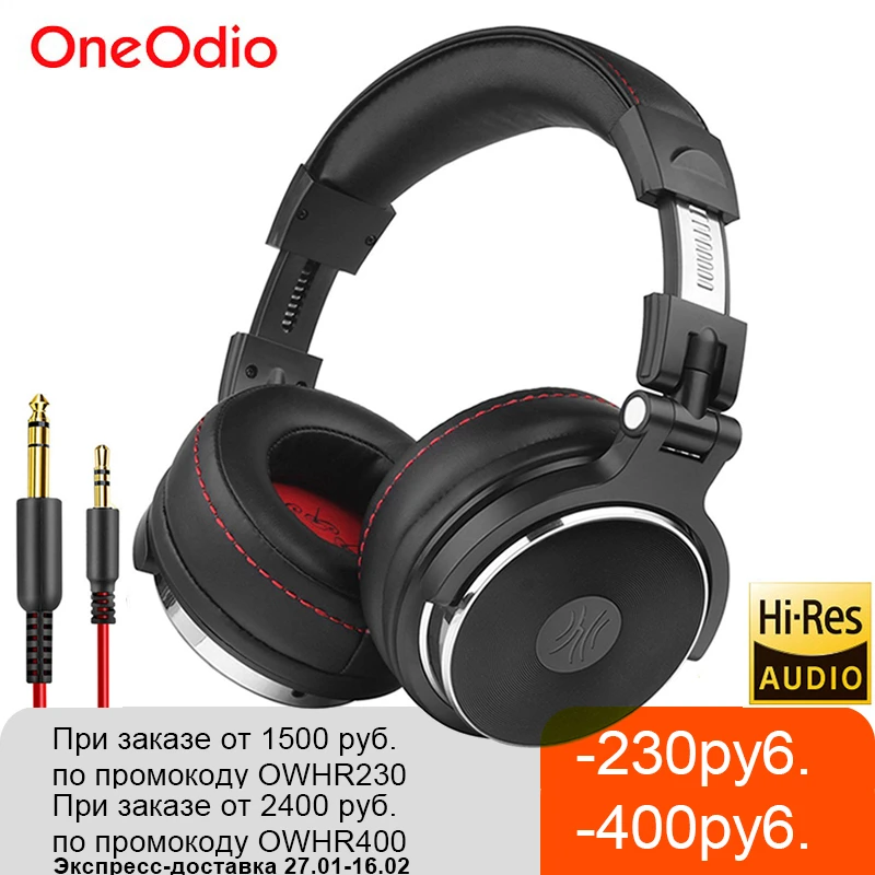 Oneodio Wired Professional Studio Pro DJ With Microphone Over Ear HiFi Monitor Music Headset Earphone For Phone PC|headphones with microphone|headphones overdj headphone - AliExpress