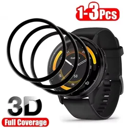 3D Full Cover Protective Screen Film Foil (Not Glass) - 3 Pieces - 3D Curved (For Garmin Venu 2s)