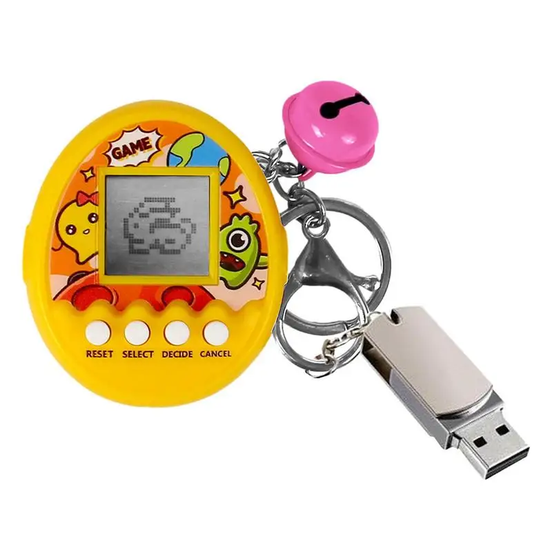 

Portable Mini Classic Games Child Pocket Game Consoles Electronic Pets Games Machine Brick Gaming Adults Kids Keychain Toys