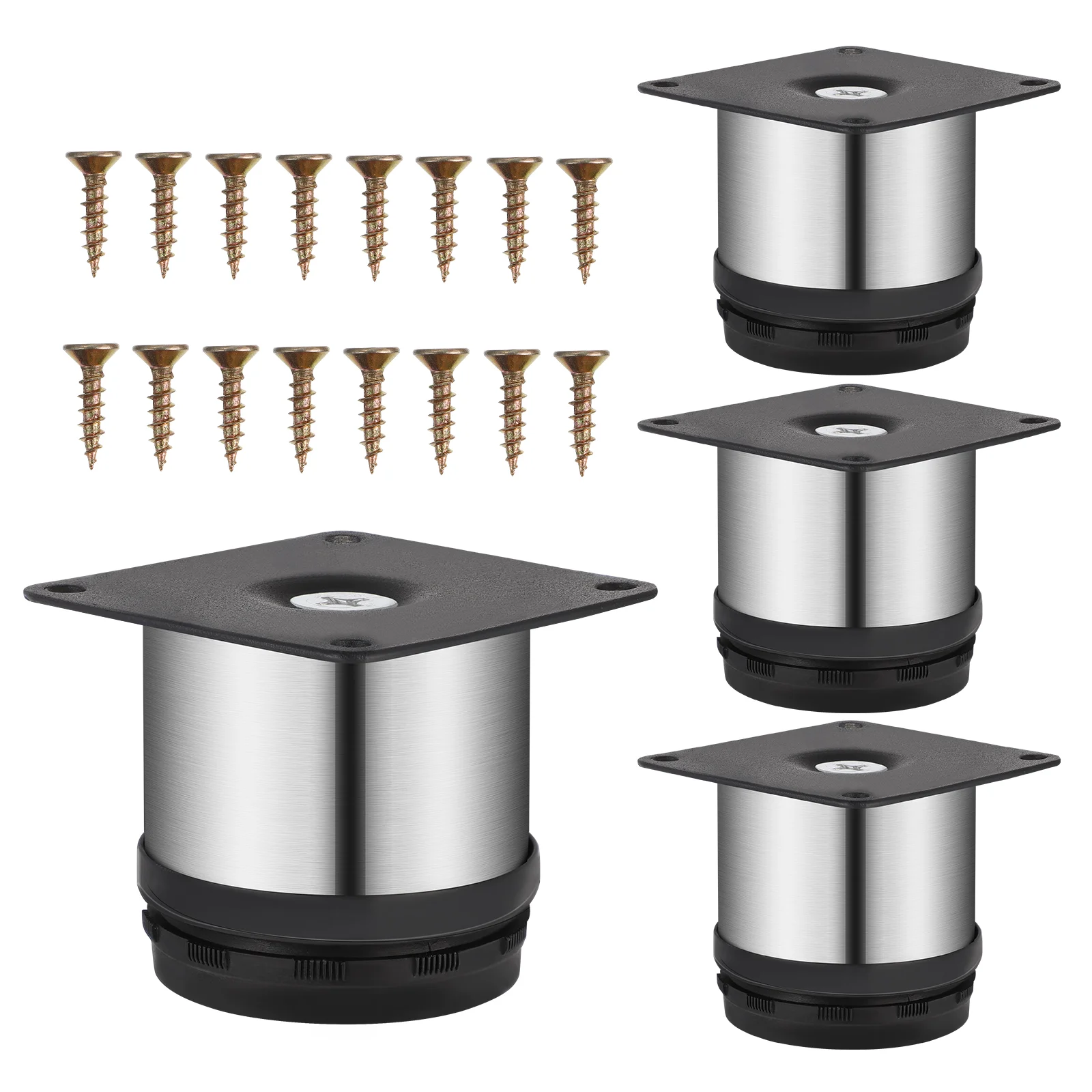 

OUNONA 4pcs Adjustable Furniture Feet Heavy Duty Table Furniture Legs for Coffee Table Cabinet Office Desk