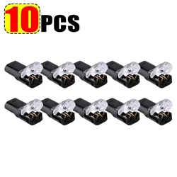Universal Compact Double - Wire Connector with Locking Buckle - Line Connector (10pcs)