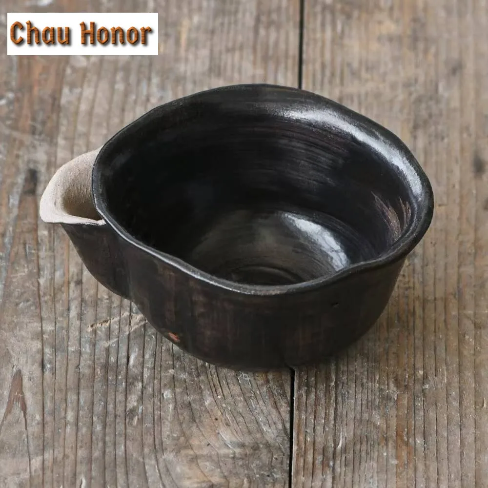 180ml Japanese Handmade Coarse Filter Tea Pitcher Tea Divider Cha Hai Brewing Green Tea Justice Cup Coffee Teaset Accessories