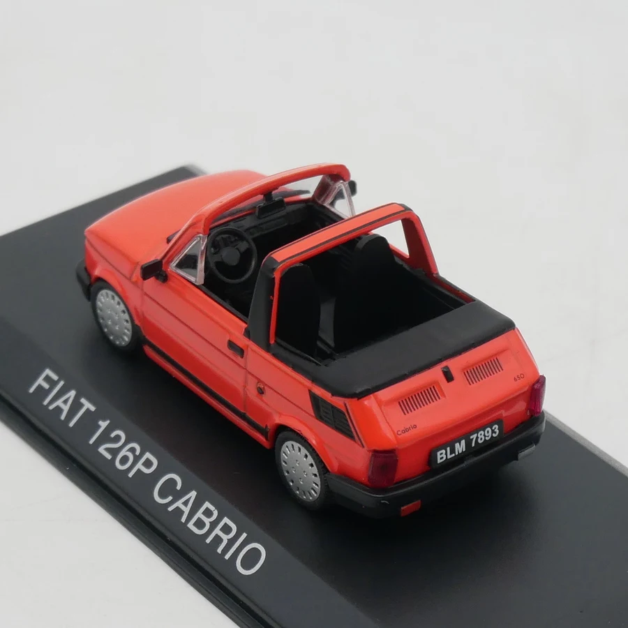 Ixo 1:43 Fiat 126P Cabrio Diecast Car Model Metal Toy Vehicle