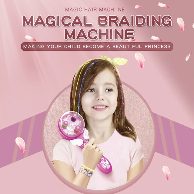 Electric Automatic Hair Braid DIY Stylish Braiding Hairstyle Tool Twist Braider Machine Weave Roller Pretend Kids Girls Toys 2