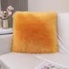 Super Soft Throw Pillows Plush Square Faux Fur Cushion Throw Pillow Rabbit Fur Cushion Luxury Warm Pillowcase Home Decors 5