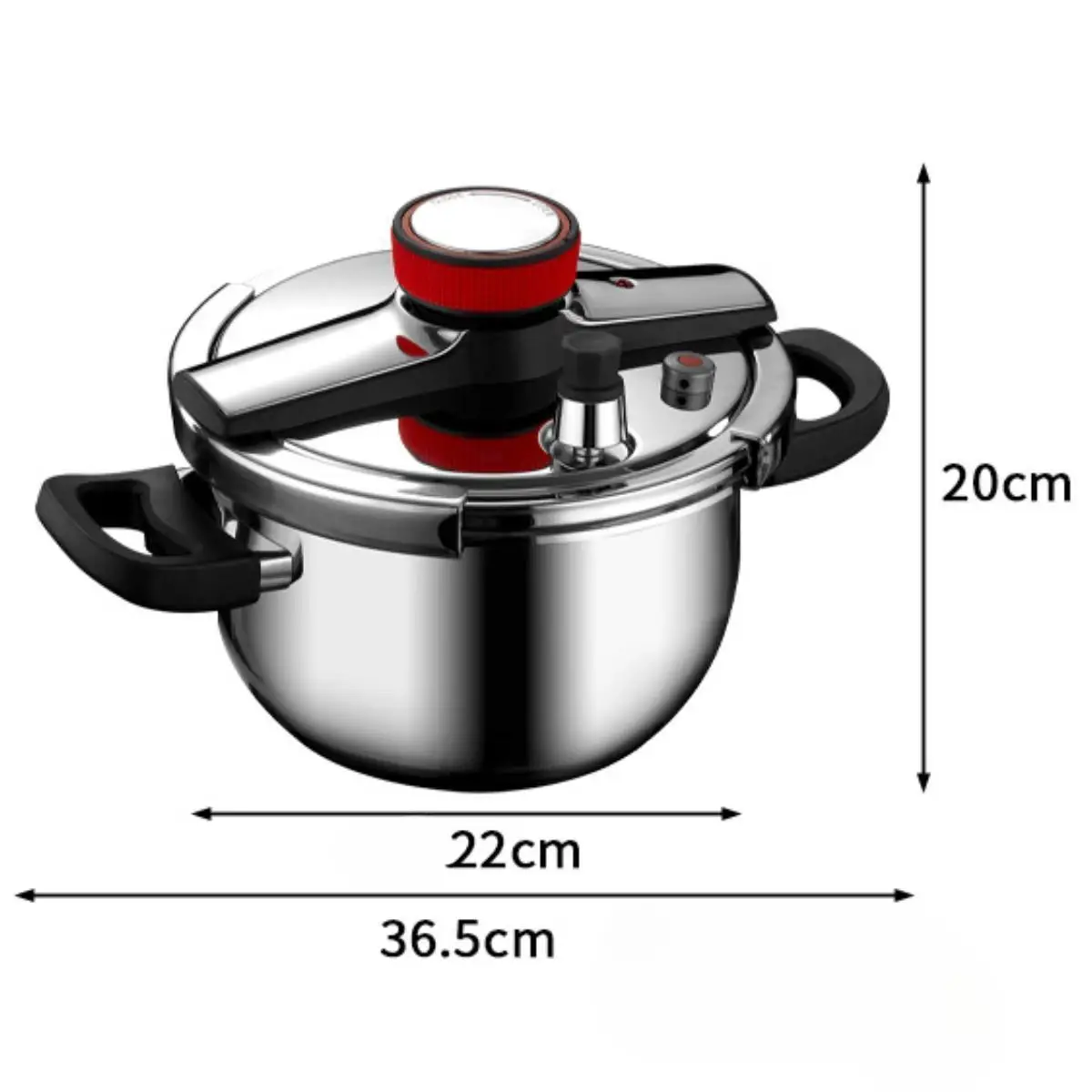 Stainless Steel Pressure Cooker Sturdy Portable for Home Kitchen Commercial Stainless Steel Pressure Cooker Sturdy Portable for Home Kitchen Commercial