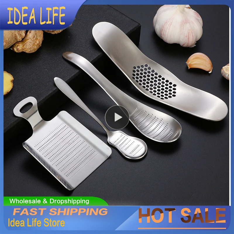 Garlic Mincer Stainless Steel Garlic Mincer Tool Finer And Faster Kitchen  Equipment Mincing & Crushing Tool Finely Chop Grind - AliExpress