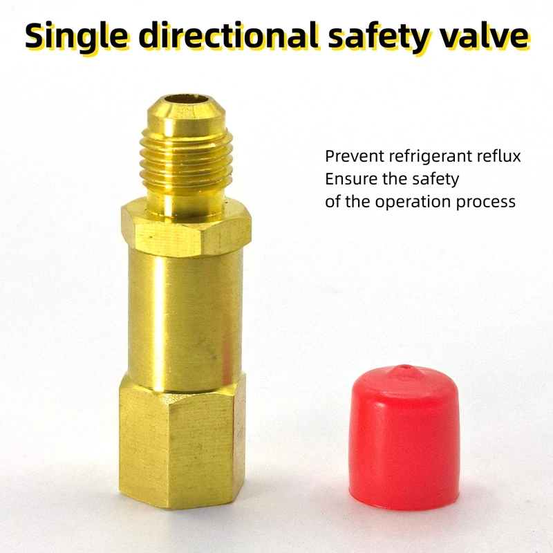 AC Oil Injector Auto A/C 1Oz with 134a Low Side Quick Coupler Adapter 1/4 Air Conditioning Repair Tools Manual Oiler Injection