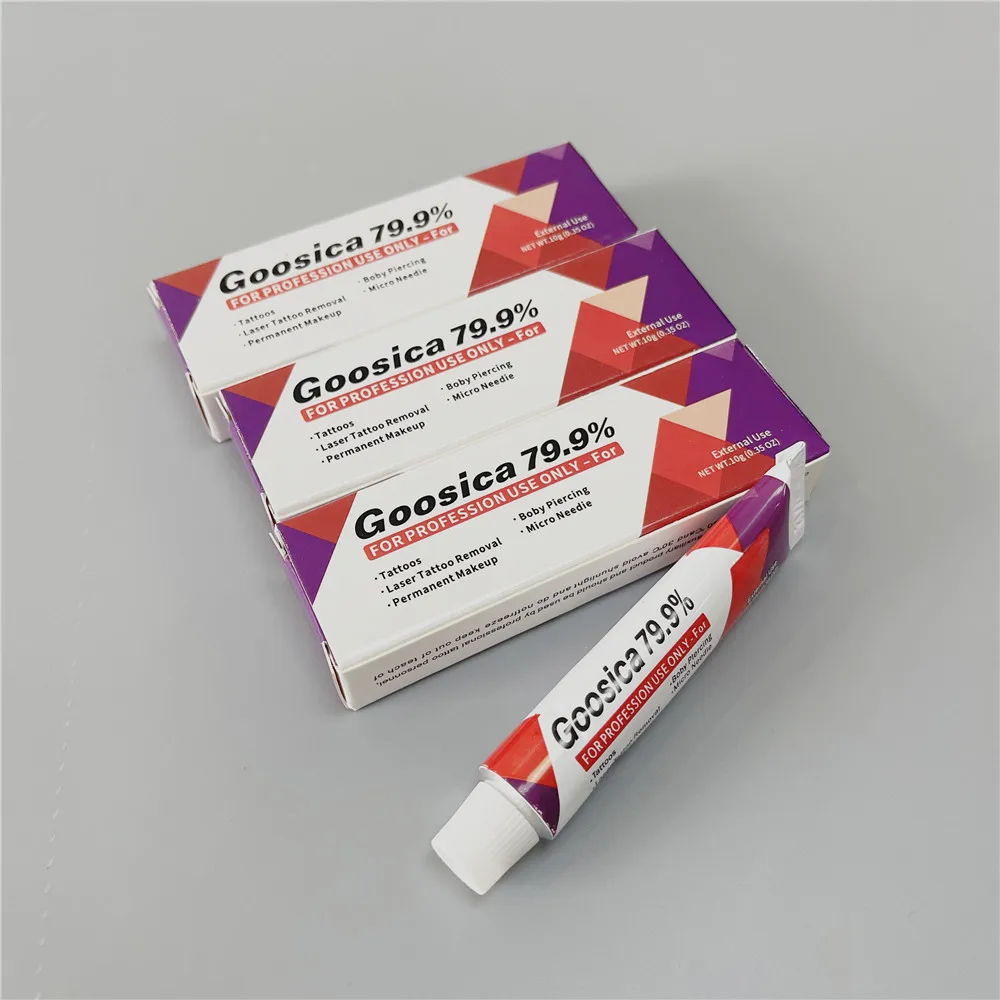 Nuovo arrivo 79,9% Goosica Tattoo Cream prima del trucco permanente Microblading Sopracciglio Labbra Pelle del corpo 10G - immagine 5