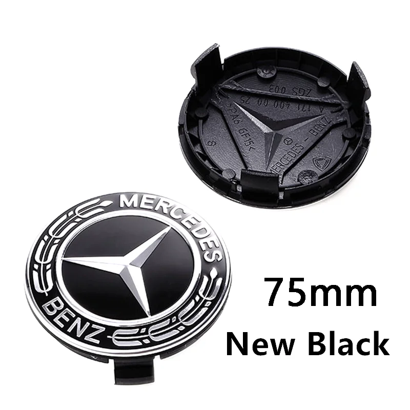 Wheel Center Caps 4pcs 56mm 60mm 68mm 75mm 3Pin Mercedes Benz Car Rim Hub Caps Emblem W202 W220 W213 W210 W164 E200 E260 E300