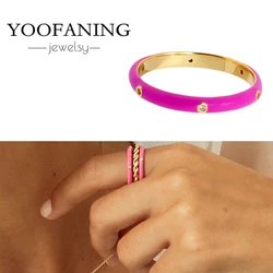 Exquisite 18K Gold - Plated Amethyst Ring for Luxurious Women's Fashion (Rose Red)