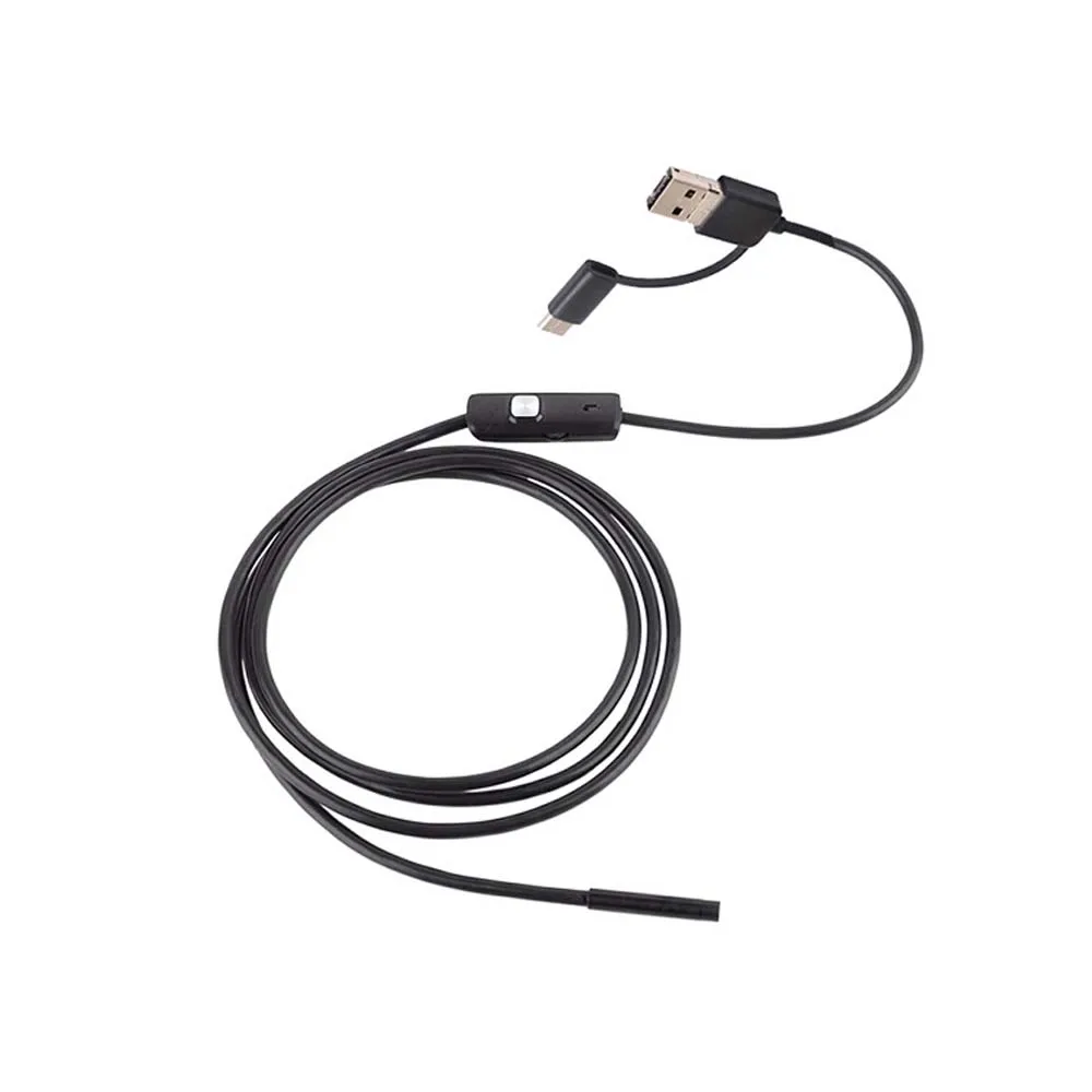 Industrial Endoscope Waterproof Three in One Mobile Phone Direct Connection 7mm 1m Hose Portable Auto Repair Probe