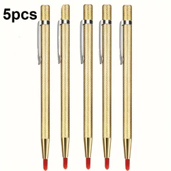 Precision Diamond Nib Titanium Pen Set for Cutting Glass, Tiles, Metal, and Wood (5pcs)