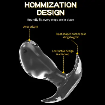 TLXT 6 Sizes Anal Plug Large Butt Plug Men Soft Dildo Jelly Anal Sex Toys Gay Butt Plug For Women Vagina Extender Anus Dilators 6