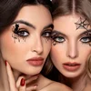 10 Halloween Removable Temporary Eye Tattoo Stickers,Can Be Used Realistic Tattoos,Waterproof and Sweatproof,Halloween Makeup 4
