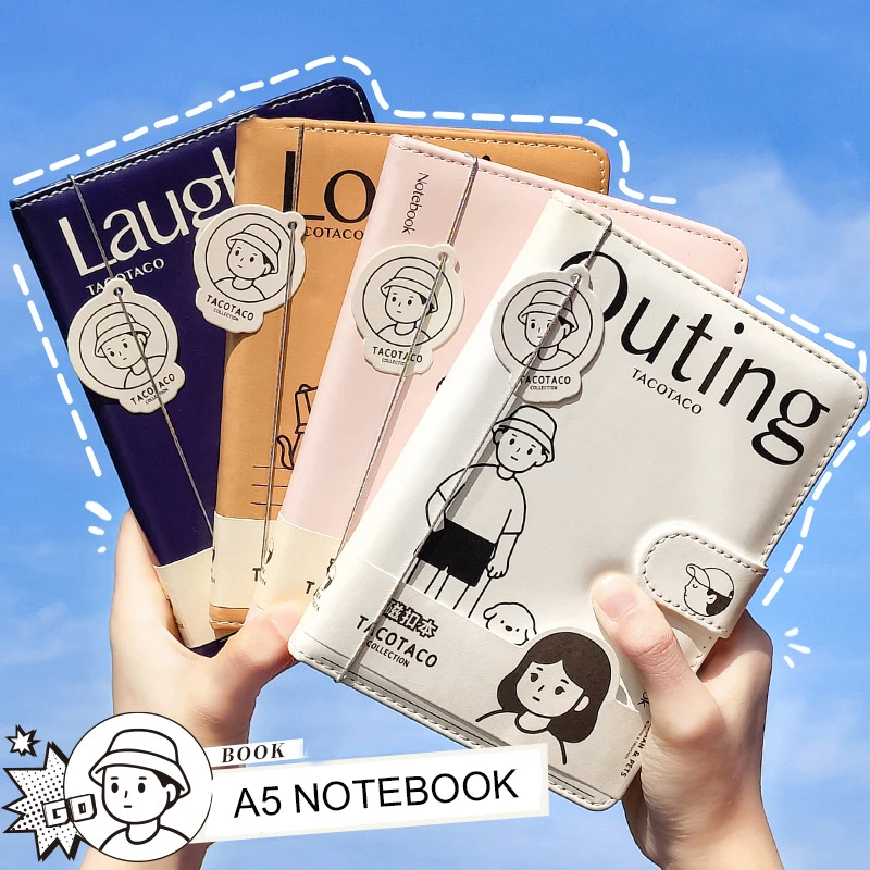 Quaderno Con Fibbia Magnetica, Pagine Addensate Quaderno Diario Formato A5 Scrittura Per Lavoro Studio Aziendale Presa Di Appunti Per Diario