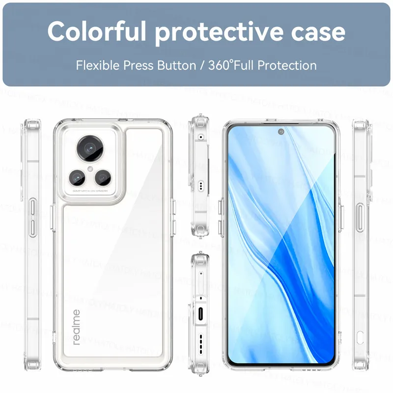 Colourful, flexible cover for Realme GT2 Pro