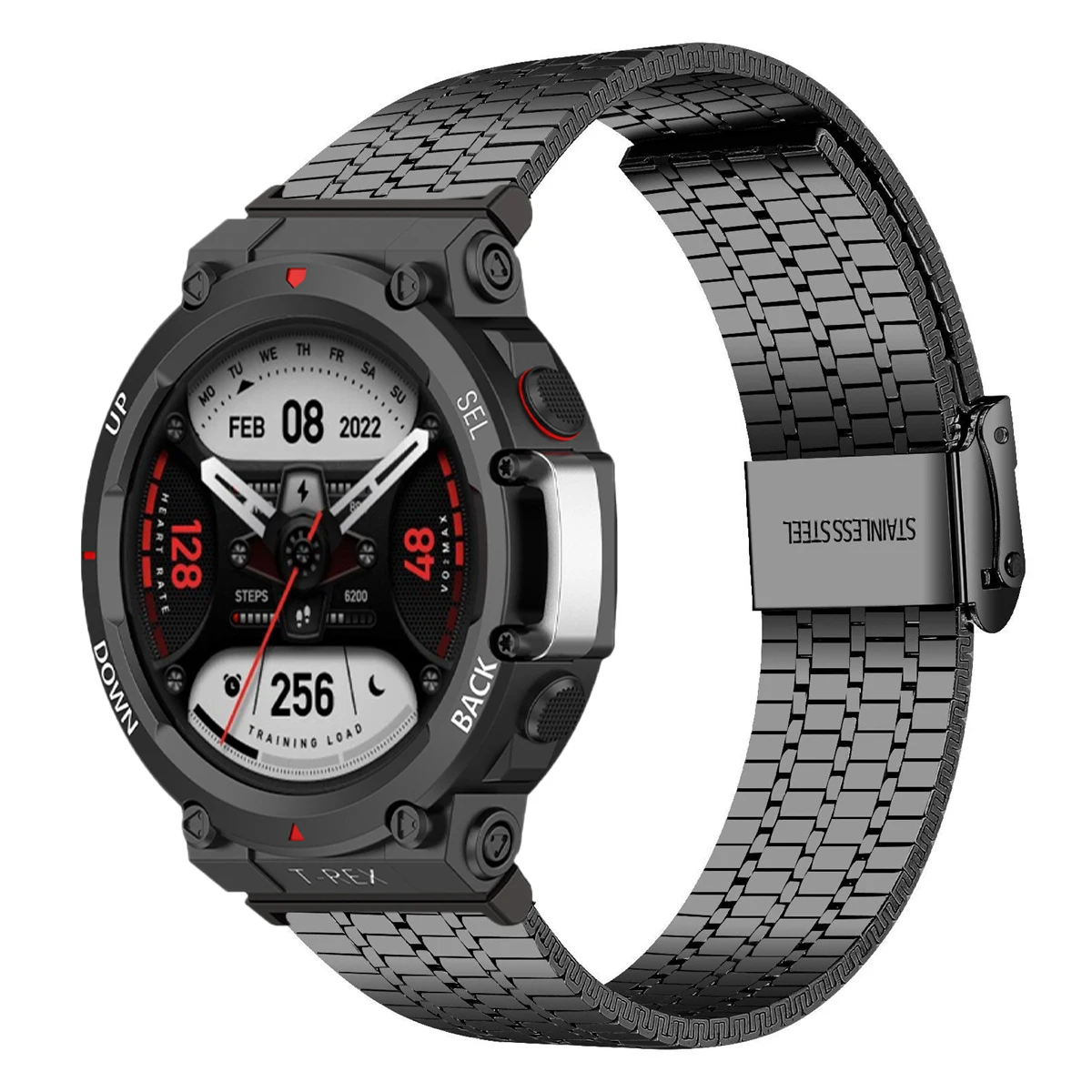 Elegant Stainless Steel Watchband - Premium Metal Strap Bracelet