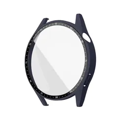 Premium 2 - in - 1 Tempered Glass Protective Screen Case - Full Coverage, Anti - Scratch Design for Huawei GT3 46mm (Deep Blue)