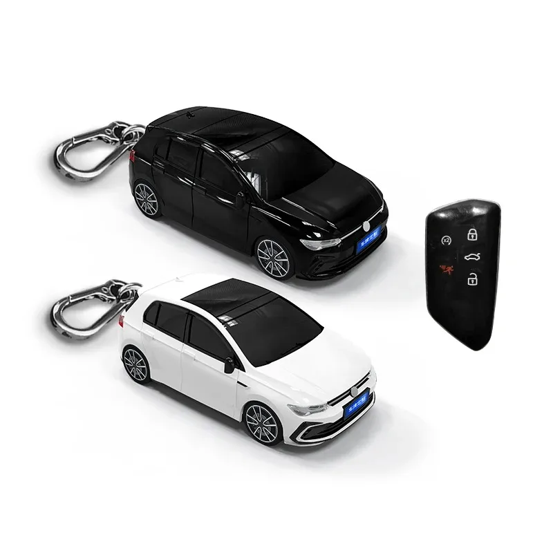 Für golf 8 auftritt für vw volkswagen golf 8 mk8 für skoda octavia für sitz smart remote autos chl üssel abdeckung fob tasche schlüssel bund – Detail 2