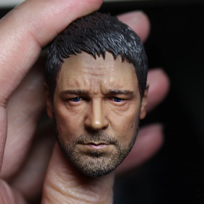 

1/6 Scale Russell Ira Crowe Head Sculpt Gladiator Head Carving Model Fit 12-inch Soldier Action Figure Body Dolls