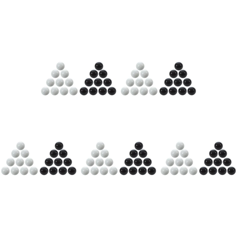 

100 шт. Мраморные Шарики 16 мм, стеклянные Мраморные Шарики, декоративные цветные шарики, черно-белые игрушки