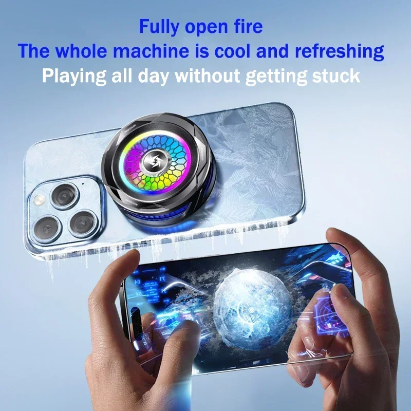 15W 고출력 자기/백 클립 2 in 1 반도체 냉동 가능 얼음 냉각 라디에이터 SL25 휴대 전화 여름 PUBG 게임 쿨러