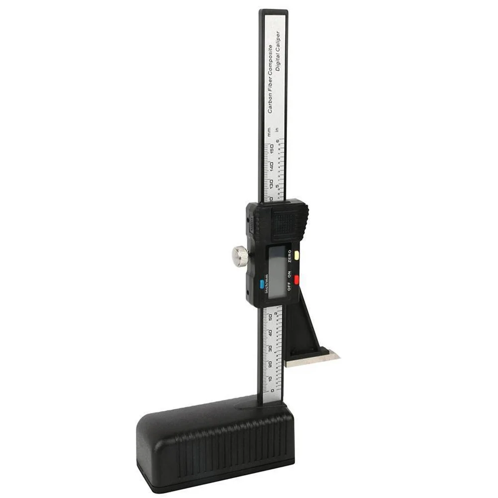 가정용 디지털 디스플레이 라이트 무게추 미니 전자 높이 게이지, 내마모성 측정 도구, 마그네틱 플라스틱 0-150mm, 6 인치