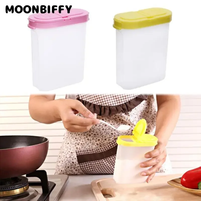 2024 Food Storage Box Clear Container Set with Pour 2 Lids Kitchen Food Sealed Snacks Dried Fruit Grains Tank Storage Cereal Box 2