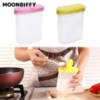 2024 Food Storage Box Clear Container Set with Pour 2 Lids Kitchen Food Sealed Snacks Dried Fruit Grains Tank Storage Cereal Box 2