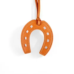 Equestrian Elegance: Handmade Vintage Horse Bag Charm (Orange)