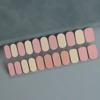 22finger Flash Sequin Nail Polish Gel Film ins Wind Waterproof Lasting Nail Sticker 5