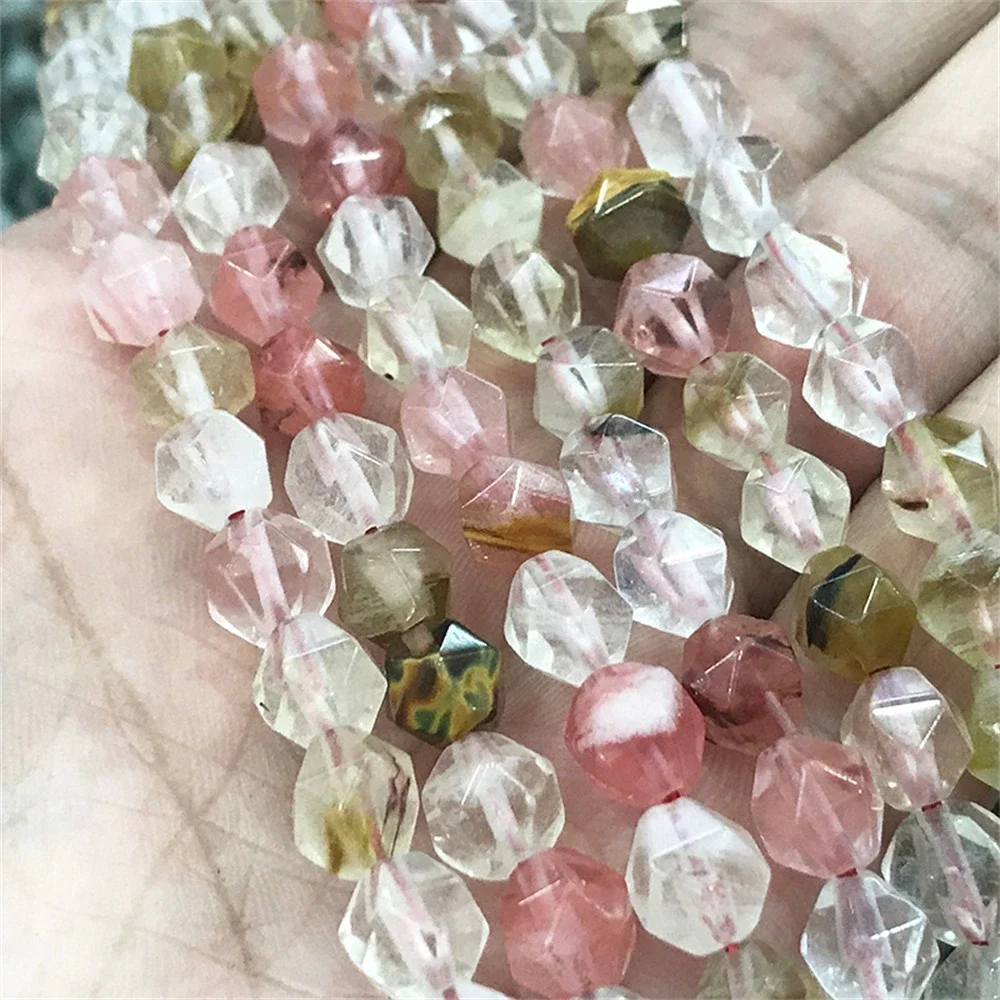 

Charm 10mm Multicolor Faceted Watermelon Crystal Loose Spacer Bead for Jewelry Making DIY Bracelet Necklace Handmade Accessories
