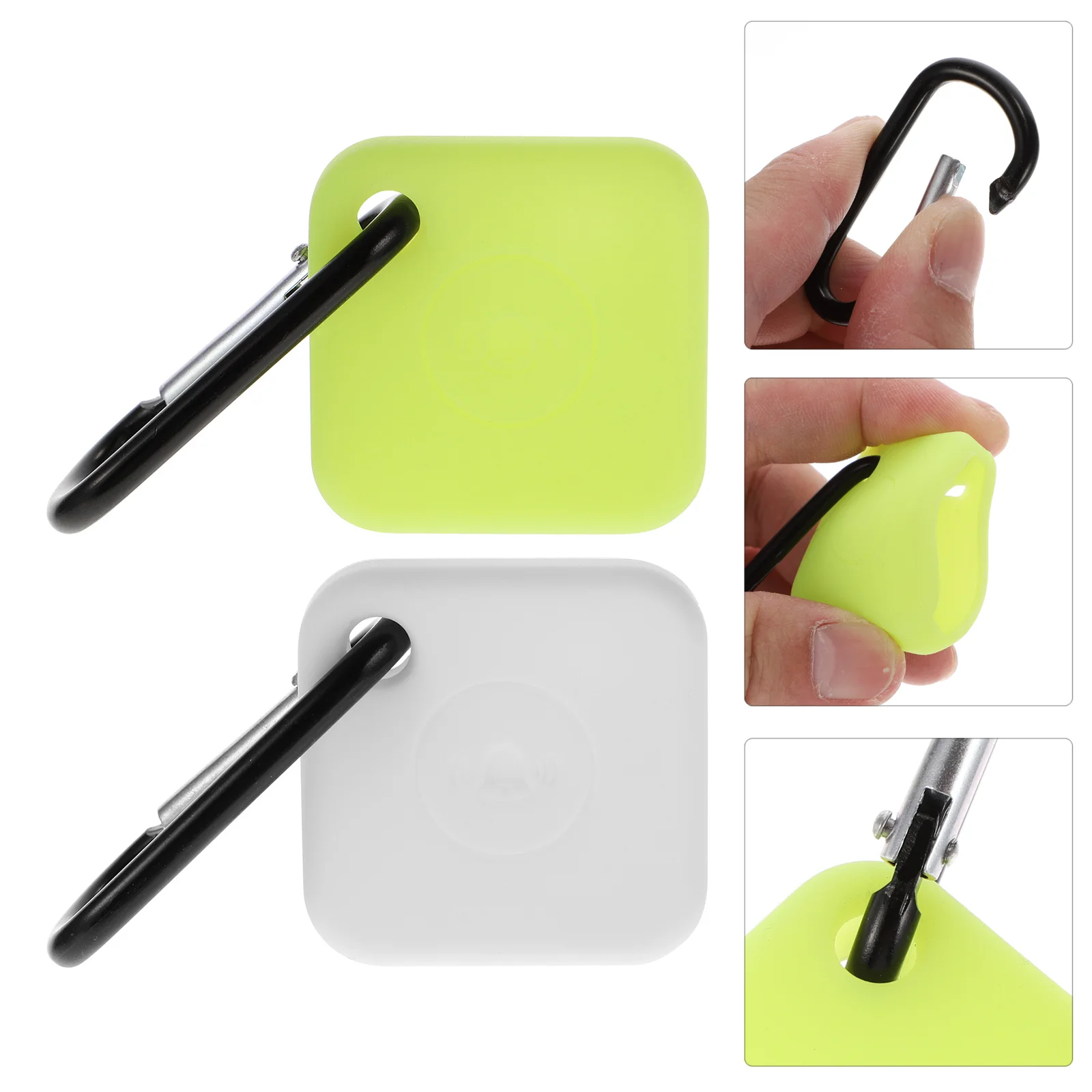 

2 Pcs Tracker Case Silicone Cover Shell Trackers Accessory Protective Wireless