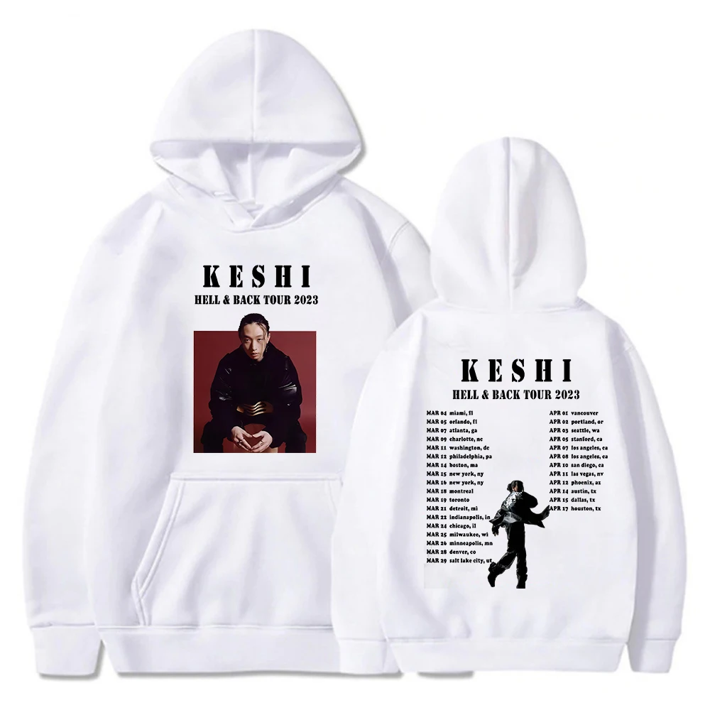 Keshi Merch Hell & Black Tour Hoodie Long Sleeve Sweatshirt Harajuku Streetwear Women Men's Clothes