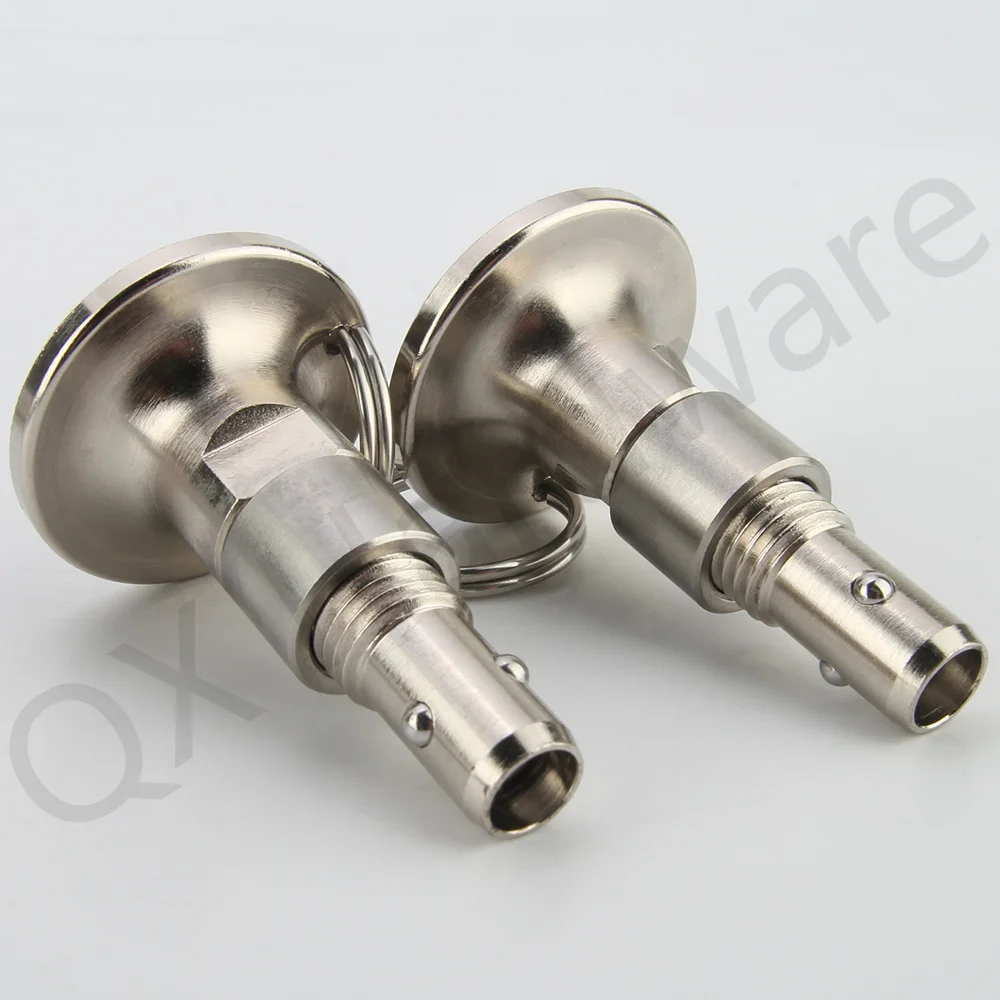 QX125 Stainless Steel Quick Release Pins Carbon Steel With Nickel-plated Treatment Body Ball Lock Pin With Ring M8/M12