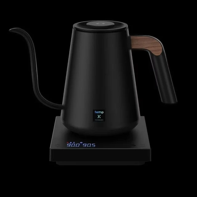 Timemore Fish Pro X 900 ml Pot de contrôle de température de compétition Pot de rinçage électrique à main en acier inoxydable cafetières infusées à la main 1